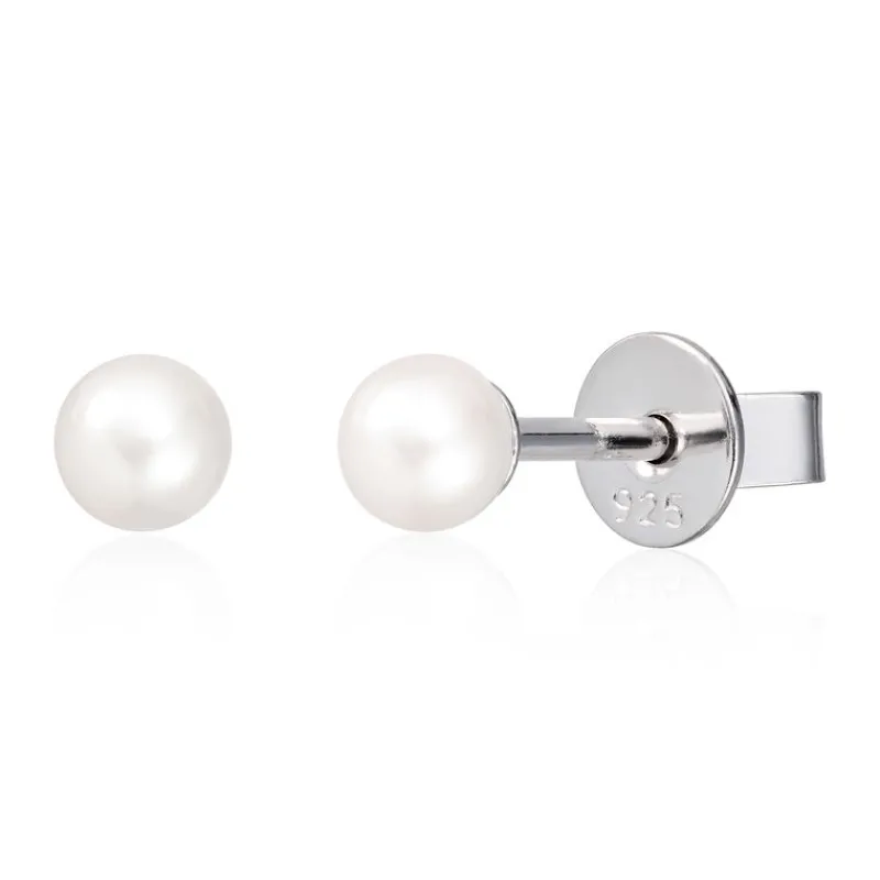 David-Andersen Sølvøredobber-Orepynt, Ferskvannsperle 4-4,5 Mm