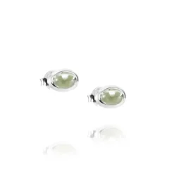 Efva Attling Sølvøredobber-Orepynt, Love Bead Green Quartz