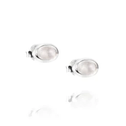 Efva Attling Sølvøredobber-Orepynt, Love Bead Rose Quartz