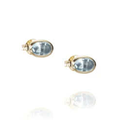 Efva Attling Gulløredobber-Orepynt, Love Bead Topas