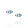 Efva Attling Sølvøredobber-Orepynt, Love Bead Topaz