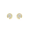 Georg Jensen Gulløredobber-Orepynt, Mercy 0,10 Ct