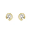 Georg Jensen Gulløredobber-Orepynt, Mercy 0,20 Ct