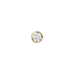 Georg Jensen Gulløredobber-Orepynt, Signature Diamonds 0,05 Ct