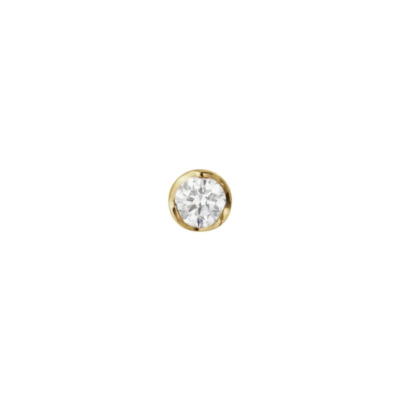 Georg Jensen Gulløredobber-Orepynt, Signature Diamonds 0,05 Ct