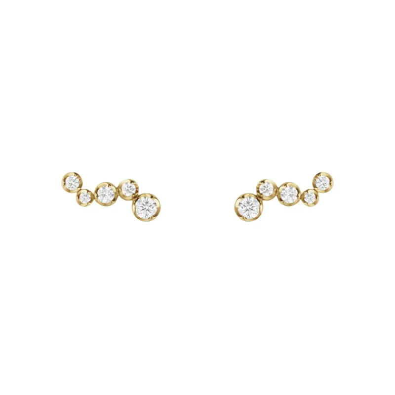 Georg Jensen Gulløredobber-Orepynt, Signature Diamonds