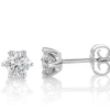 David-Andersen Gulløredobber-Orepynt, Solitaer 1,00Ct Totalt