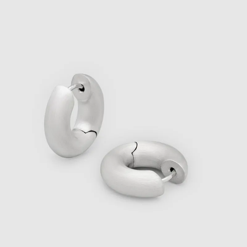 Tom Wood Gaver Til Han-Øreringer, Chunky Hoops Satin Small