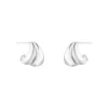 Georg Jensen Sølvøredobber-Øreringer, Curve (Liten)