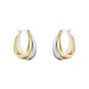 Georg Jensen Sølvøredobber-Øreringer, Curve (Medium)