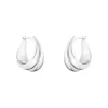 Georg Jensen Sølvøredobber-Øreringer, Curve (Mellom)
