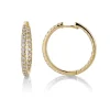 David-Andersen Gulløredobber-Øreringer, Diamanter 1,00 Ct