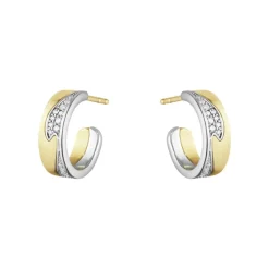 Georg Jensen Gulløredobber-Øreringer, Fusion (Sma)
