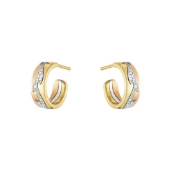 Georg Jensen Gulløredobber-Øreringer, Fusion Sma