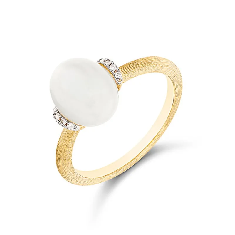 Nanis Gullringer-Ring, Amuleti Hvit Manesten