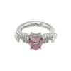 Rikke Harsheim Sølvringer-Ring, Bladring Lys Rosa Zirconia