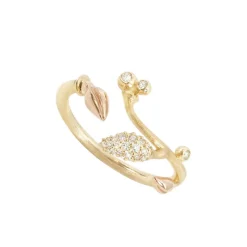 Ole Lynggaard Copenhagen Diamantringer-Ring, Blooming Med Pave Blad Og Blad I Rosegull