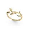 Ole Lynggaard Copenhagen Diamantringer-Ring, Blooming Med Tre Blader I Rosegull