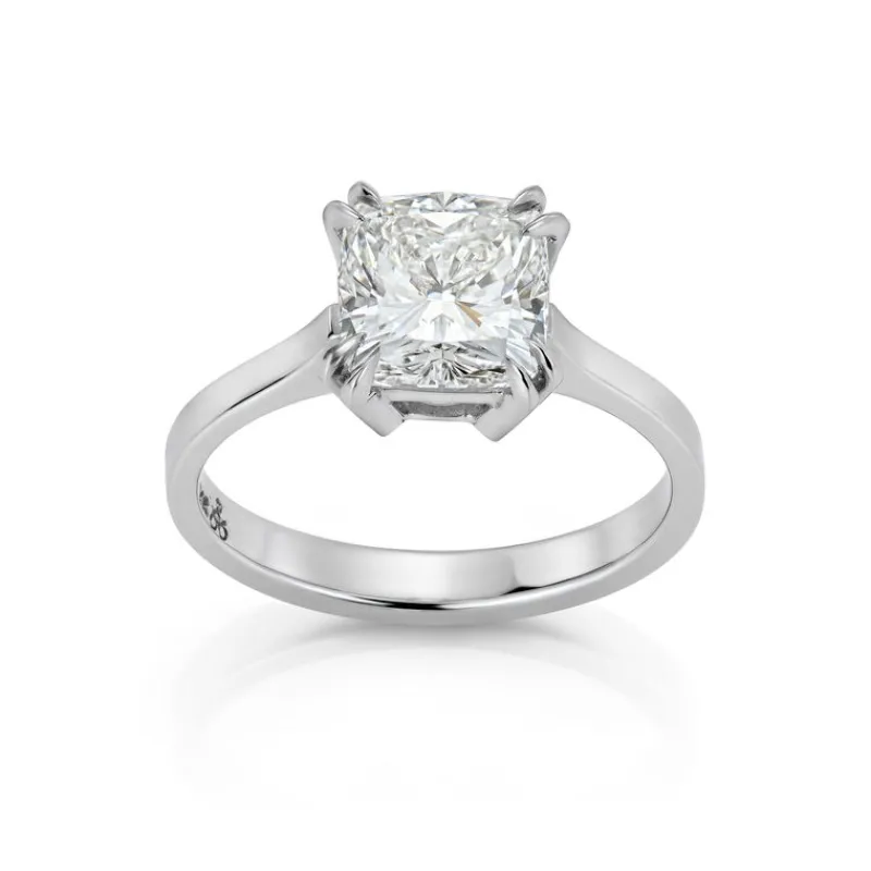 David-Andersen Diamantringer-Ring, Cushion 2,52 Ct