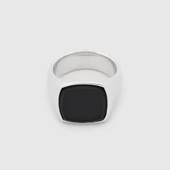 Tom Wood Ringer-Ring, Cushion Black Onyx