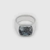Tom Wood Ringer-Ring, Cushion Larvikite