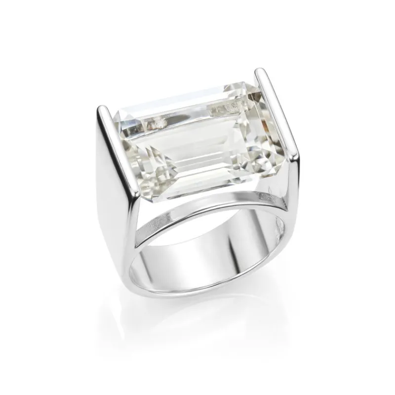 David-Andersen Sølvringer-Ring, D-A Arkiv 1970 Bergkrystall