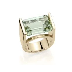 David-Andersen Gullringer-Ring, D-A Arkiv 1970 Prasiolitt
