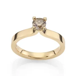 David-Andersen Forlovelsesringer-Ring, D-A Classic Fancy Brown Champagne 0,50 Ct
