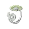 Georg Jensen Sølvringer-Ring, Daisy Gronn Og Hvit
