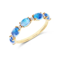 Nanis Gullringer-Ring, Dancing Azure London Bla Topas