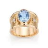 David-Andersen Gullringer-Ring, Deco Sky Blue Topas