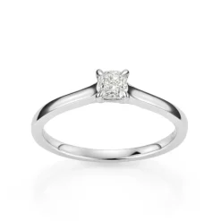 David-Andersen Diamantringer-Ring, Enstens Cushionslipt Diamant 0,30 Ct