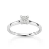 David-Andersen Diamantringer-Ring, Enstens Cushionslipt Diamant 0,70 Ct