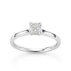 David-Andersen Diamantringer-Ring, Enstens Cushionslipt Diamant 0,70 Ct