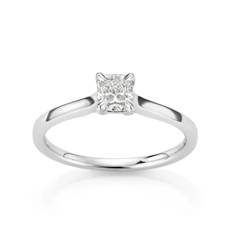 David-Andersen Diamantringer-Ring, Enstens Cushionslipt Diamant 0,70 Ct