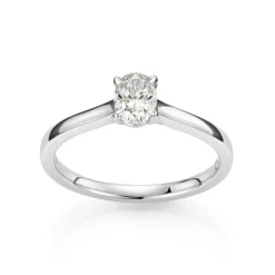 David-Andersen Diamantringer-Ring, Enstens Ovalslipt Diamant 0,50 Ct