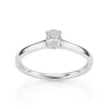 David-Andersen Diamantringer-Ring. Enstens Ovalslipt Diamant 0,30 Ct