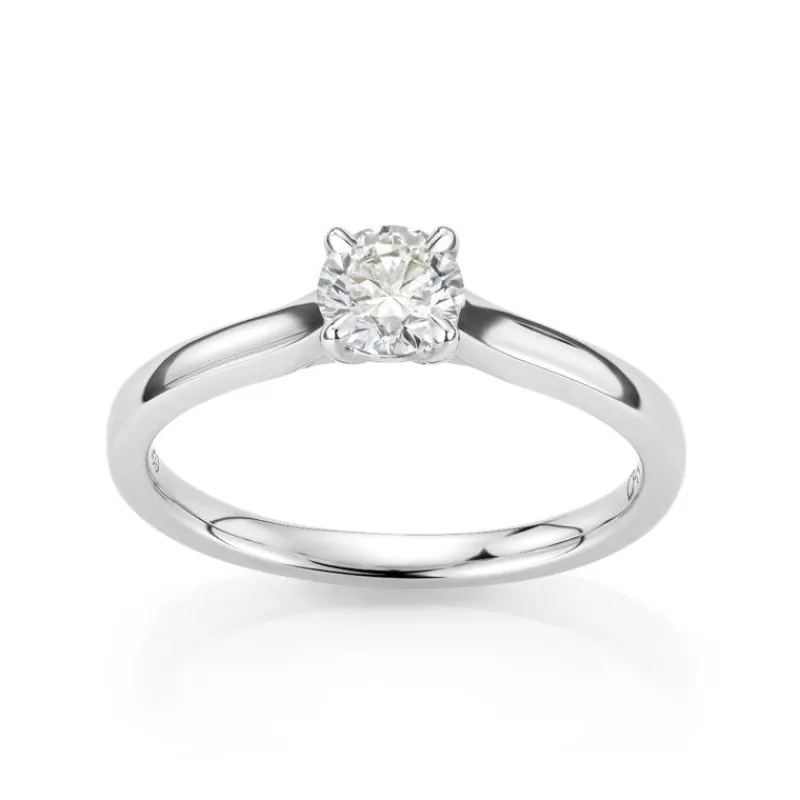 David-Andersen Diamantringer-Ring, Enstens Rund Brilliantslipt Diamant 0,50 Ct