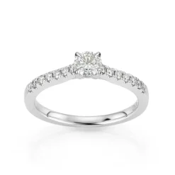 David-Andersen Diamantringer-Ring, Enstens Rund Brilliantslipt Med Diamanter (0,47 Ct)