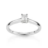 David-Andersen Diamantringer-Ring, Enstens Smaragdslipt Diamant 0,50 Ct