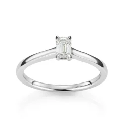 David-Andersen Diamantringer-Ring, Enstens Smaragdslipt Diamant 0,50 Ct