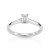 David-Andersen Diamantringer-Ring, Enstens Smaragdslipt Diamant 0,30 Ct