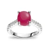 David-Andersen Diamantringer-Ring, Gronlandsrubin 4,07Ct