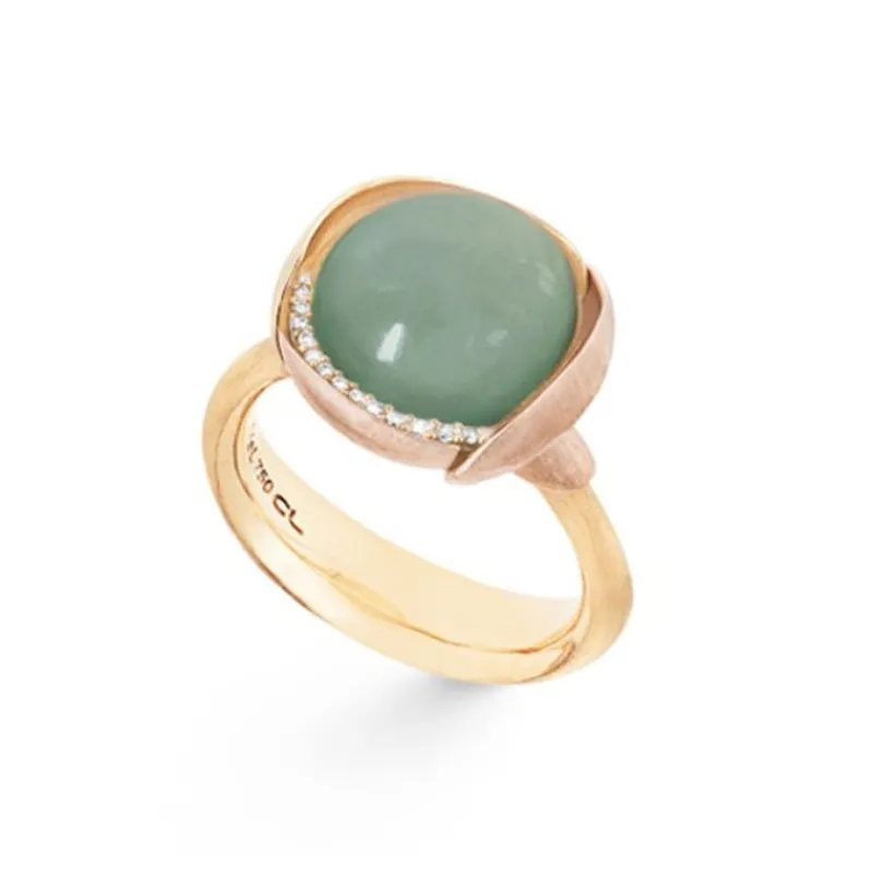 Ole Lynggaard Copenhagen Diamantringer-Ring, Lotus Str 3 Akvamarin