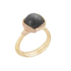 Ole Lynggaard Copenhagen Gullringer-Ring, Lotus Str 2 Gra Manesten
