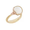 Ole Lynggaard Copenhagen Gullringer-Ring, Lotus Str 2 Hvit Manesten