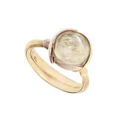 Ole Lynggaard Copenhagen Gullringer-Ring, Lotus Str 2 Rutilkvarts