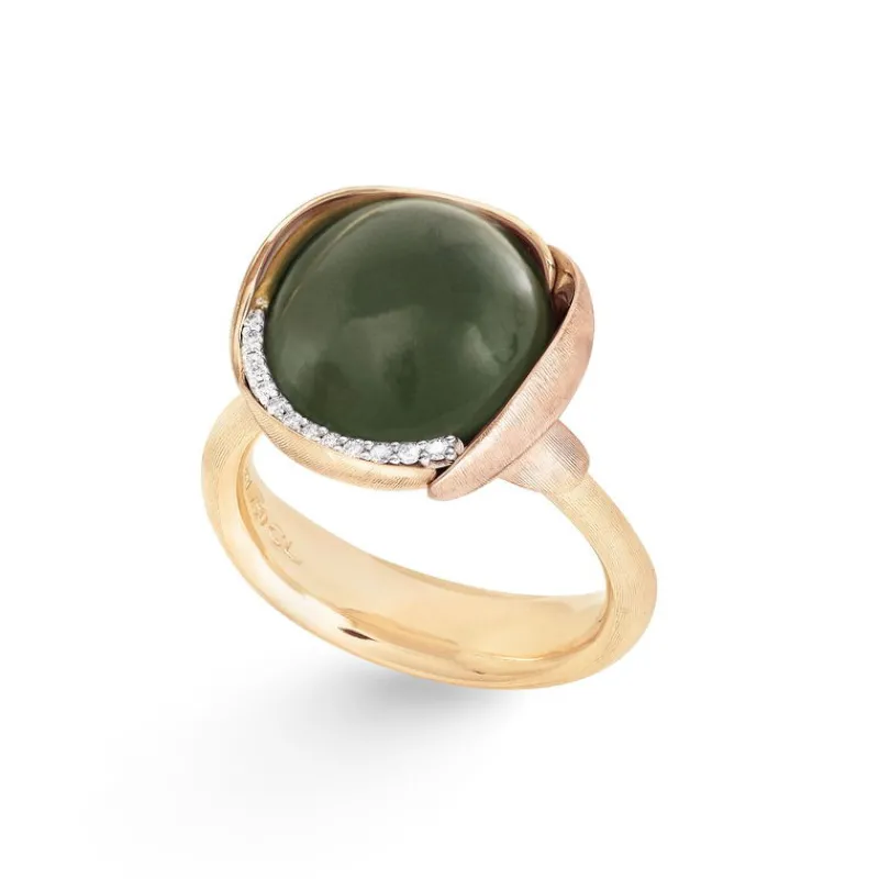 Ole Lynggaard Copenhagen Gullringer-Ring, Lotus Str 3 Serpentin