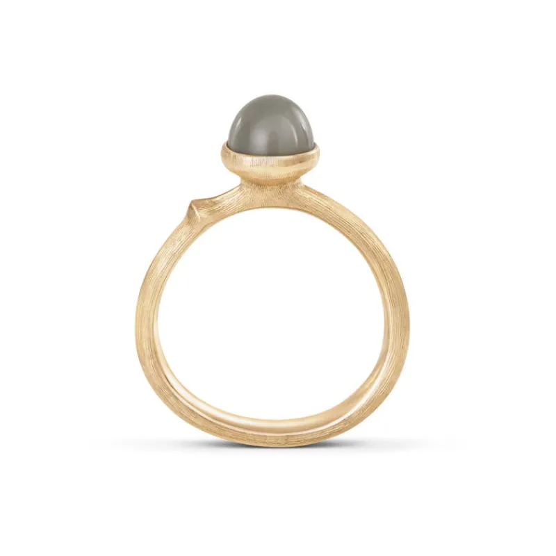 Ole Lynggaard Copenhagen Gullringer-Ring, Lotus Tiny Gra Manesten