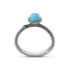 Ole Lynggaard Copenhagen Sølvringer-Ring, Lotus Tiny Turkis